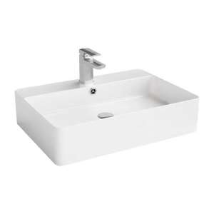 Ultra Slim Gloss White Fine Ceramic – Basin – 600 | B6042