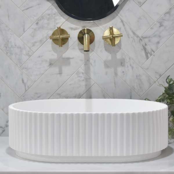 CSB716 MW Stadio groove oval basin matte white scaled 1