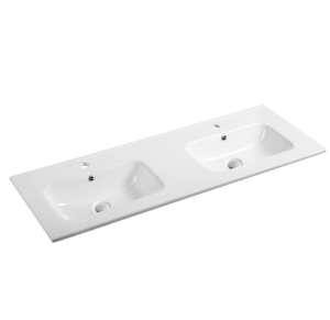 Ceramic Top – 2 Tap Hole – 2 Overflow Hole – 1200mm | D120BB