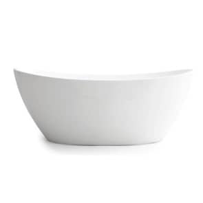 Evie Freestanding Bathtub – Gloss White –
 No Overflow – 1700mm | EBT1660-NF