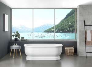 Fremantle Freestanding Bathtub – Gloss
 White – No Overflow – 1700mm | FBT1700