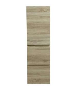 Wall Hung Tall Boy – Double Drawer – White Oak – 400mm | B4030W-WO