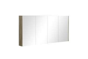 Qubist Shaving Cabinet – Four Doors –
  White Oak – 1500mm | QSV1500WO