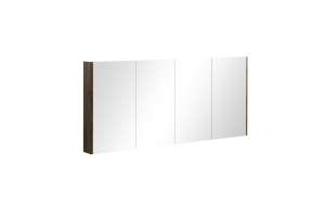 Qubist Shaving Cabinet – Four Doors –
  Dark Oak – 1500mm | QSV1500DO