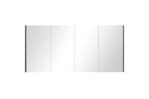 Qubist Shaving Cabinet – Four Doors –
  Dark Grey – 1500mm | QSV1500DG