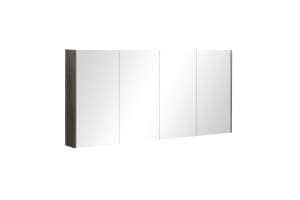 Qubist Shaving Cabinet – Four Doors –
  Dark Grey – 1500mm | QSV1500DG