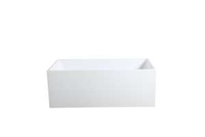 Theo Back to Wall Bathtub – Gloss White –
 No Overflow – 1200mm | THBT1200-NF