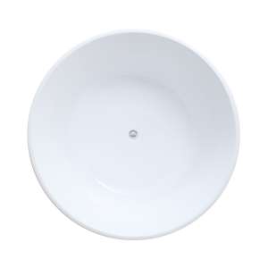 Como Round Freestanding  Bathtub – Gloss White – No Overflow – 1280mm | CO1280GW-NF