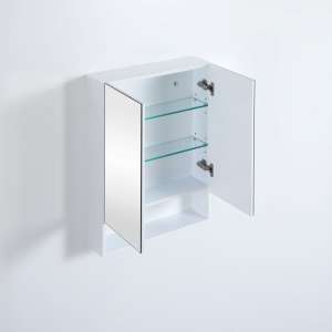 Fremantle Shaving Cabinet – Two Doors –
 Matt White – 600x750x155mm | FMWSV600