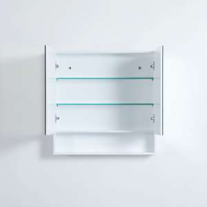 Fremantle Shaving Cabinet – Two Doors –
  Matt White – 750x750x155mm | FMWSV750