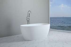 Stella Freestanding Bathtub – Matt White
  – No Overflow – 1500mm | MWBT-5-1500