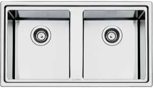 Smeg Stainless Steel Double Bowl Sink – 868x508x200mm | LD862A