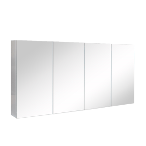 Poly White Shaving Cabinet – Gloss White – Double Doors – 1500mm  | PPSV1500