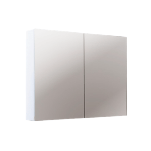 Poly White Shaving Cabinet – Gloss White – Double Doors – 750mm  | PPSV750