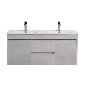 Nova Plywood Wall Hung Vanity – Concrete
 Grey – 1200mm | NC124DWH