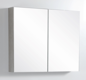Nova Plywood Shaving Cabinet  – Concrete Grey – 900x750x155mm | NCSV900