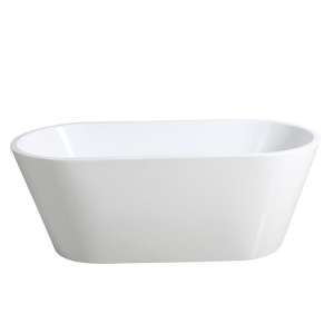 Ovia Freestanding Bathtub – Gloss White –
  No Overflow – 1400mm | OBT1400-NF