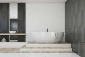 Olivia Freestanding Bathtub – Gloss White
 – Overflow – 1500mm | OVBT1530-OF