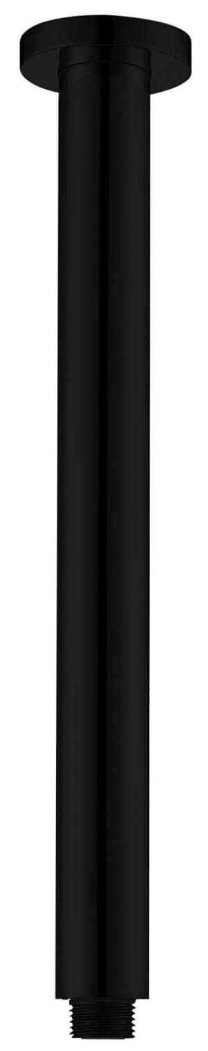 Round Vertical Shower Arm – Matt Black | PRY001-B