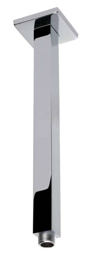 Square Vertical Shower Arm – Chrome | PRY002