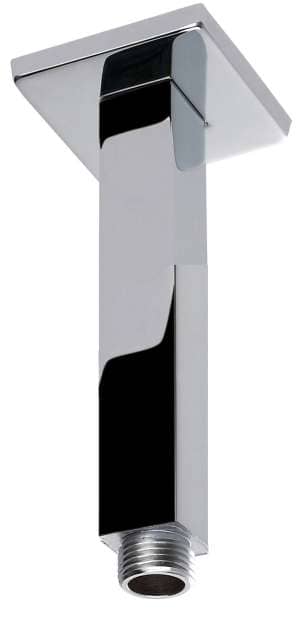 Square Vertical Shower Arm – Chrome | PRY002D