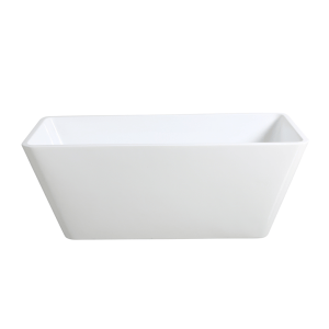 Qubist Freestanding Bathtub – Gloss White
  – No Overflow – 1500mm | QBT1500