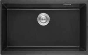 Quartz Top/Undermount Kitchen Sink –
  Single Bowl- Matt Black – 813x457x241mm | QKS8145-MB