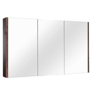 Qubist Shaving Cabinet – Three Doors –
  Dark Oak – 1200mm | QSV1200DO