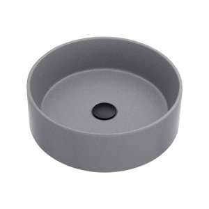 Above Counter Quartz Basin – Matt Grey –  Round – 410mm | QZ4141-MG