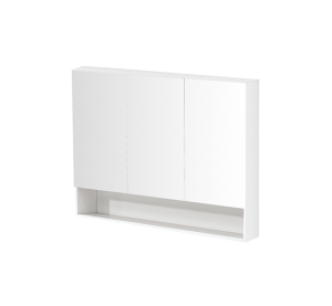 Riva Shaving Cabinet – Three Doors –
  Gloss White – 1200mm | RIVA-SV1200