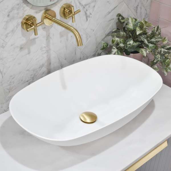 SSB115 MW Enflair Rolo 630mm Solid Surface Wash Basin White Stone scaled 1