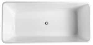 Qubist Freestanding Bathtub – Gloss White
  – No Overflow – 1400mm | QBT1400
