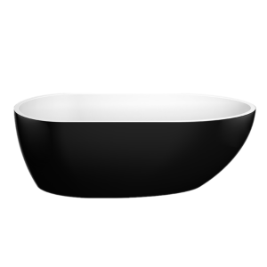 Veda Freestanding Bathtub – Gloss Black –
 No Overflow – 1700mm | VBT1690B