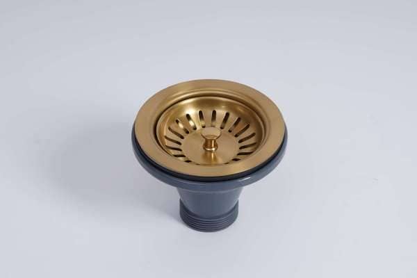 Basket Waste for Fireclay Sinks - Brushed Gold | FCSW-BG