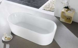 Ovia Freestanding Bathtub – Matt White –
  No Overflow – 1200mm | OBT1200-NF