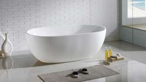 Olivia Freestanding Bathtub – Gloss White
  – No Overflow – 1300mm | OVBT1300-NF
