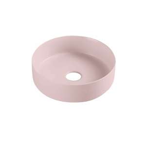 Above Counter Ceramic Basin – Matt Pink –
  Round – 355mm | PA3535MP