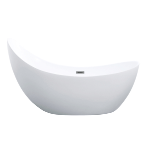 Posh Freestanding Bathtub – Gloss White –
  Overflow – 1500mm | PBT1500-OF