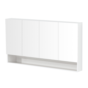 Riva Shaving Cabinet – Four Doors – Gloss
  White – 1500mm | RIVA-SV1500