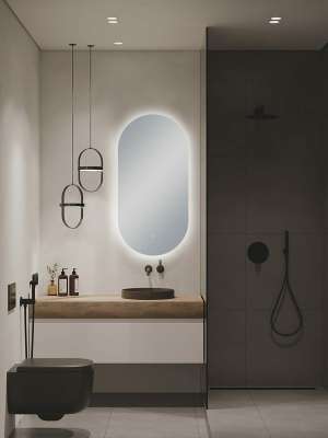 Oval LED Mirror – 450x900mm | LDO-BR