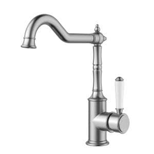 Clasico  Sink Mixer Ceramic handle  – Brushed Nickel | HYB868-102A-BN
