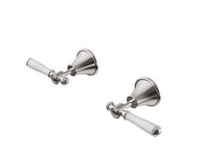 Clasico Wall Top Assemblies Ceramic Hahdle – Brushed Nickel | PCK90NZ02A-BN