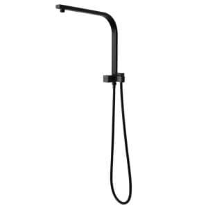 Square Matt Black Shower Station without Shower Head and Handheld Shower | OX2140.SH.N