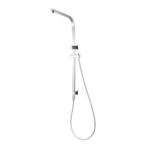 Square Brushed Nickel Shower Station without Shower Head and Handheld Shower | BU2130.SH.N