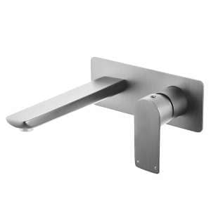 VOG Brushed Nickel Wall Mixer With Spout | BU0158-2.BM
