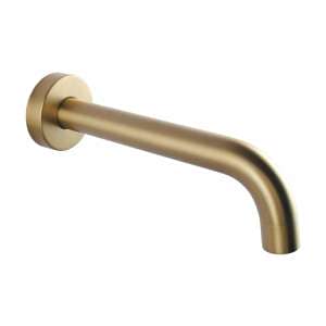 LUCID PIN Round Brushed Gold Bathtub/Basin Wall Spout | BUYG0012.BS
