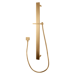 Square Brushed Gold Sliding Shower Rail without Handheld Shower | BUYG2149.SH.N