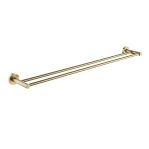 LUCID PIN Brushed Gold Double Towel Rail Rail – 750mm | BUYG6602.TR