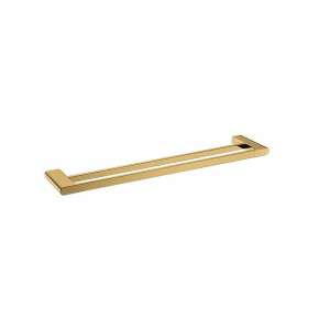 AU Brushed Gold Double Towel Rail – 600mm | BUYG8002.TR
