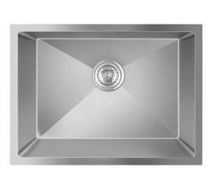 Round Corner Chrome Stainless Steel Handmade Single Bowl Kitchen Sink – 510x440x230mm | CH5144R.KS